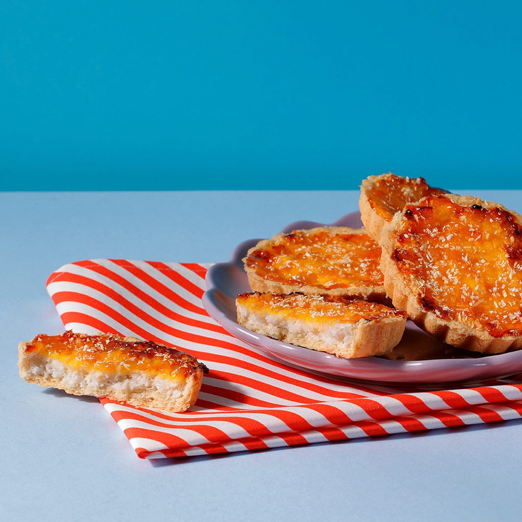 Caramelised Peach and Coconut Tart