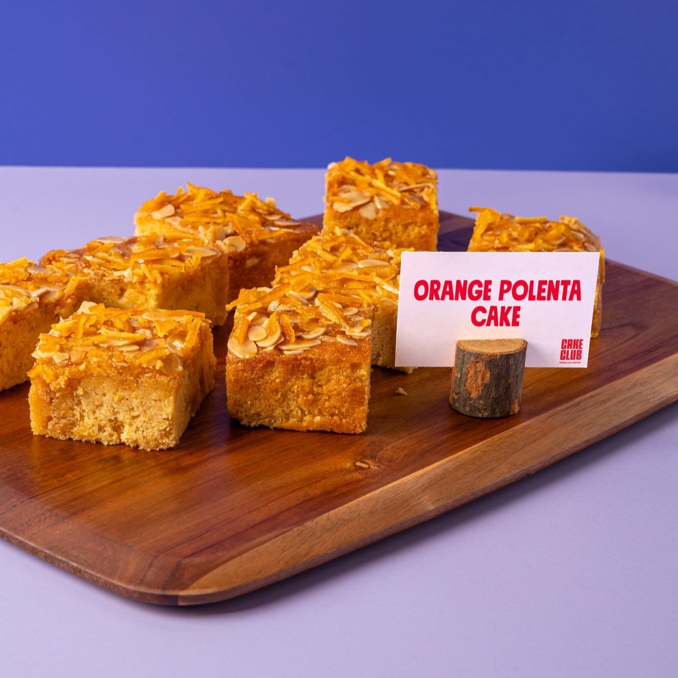 Orange, Almond and Polenta Traycake