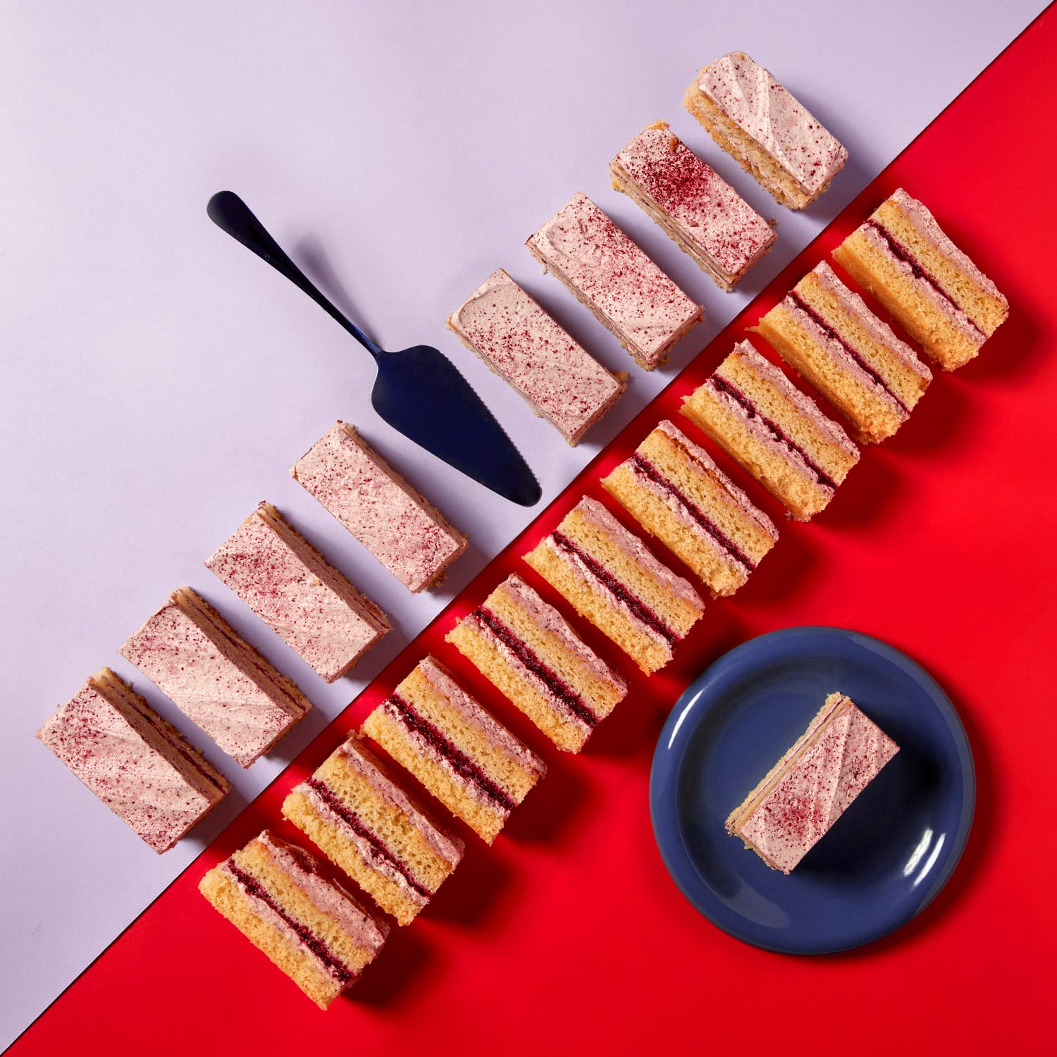 Blackberry and Mascarpone Traycake