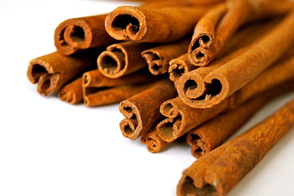 Cinnamon sticks used in quality bakes from a good cake supplier, showing the real ingredients that help coffee shops serve better cakes.
